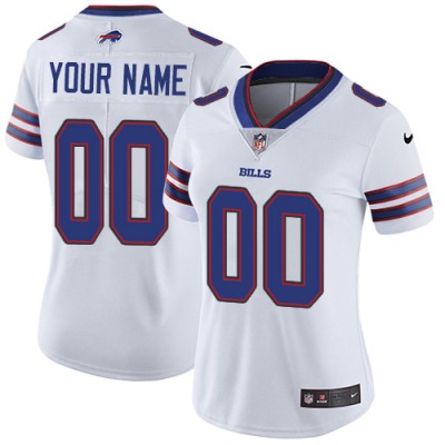 Nike Buffalo Bills Customized White Stitched Vapor Untouchable Limited Women's NFL Jersey